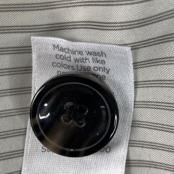 JCP JC Penny Womens One Button Blazer Sz Large Gray Padded Lined Office Workwear - Picture 10 of 10